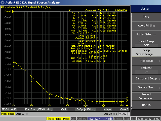 飛秒晶振-相位噪聲-SCTF星通時(shí)頻